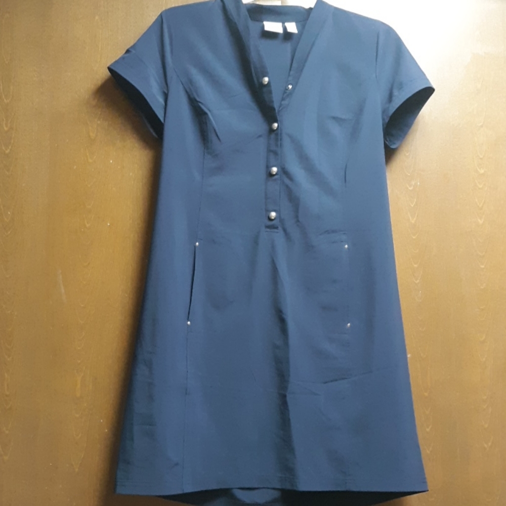 Navy blue Stretch shift dress